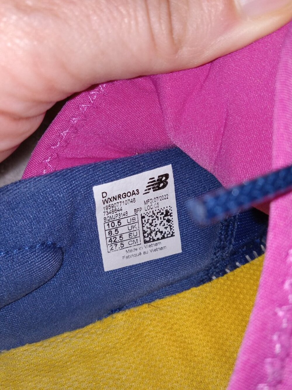 New Balance Nergize Sport DynaSoft Shoes Womens 10.5 Blue Pink WNRGOA3 - Picture 7 of 10